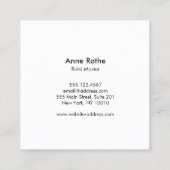 ブルージェムストーンエネルギー結晶ヒーラー スクエア名刺 (裏面)