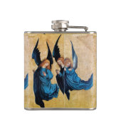 ブルージェムモノグラムの3つのクリスマスエンジェル フラスク (裏面)