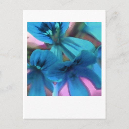 ブルージェラニウム ポストカード (正面)