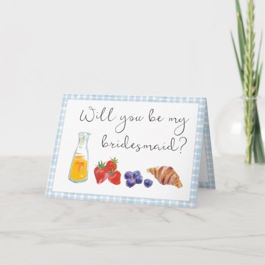 ブルージエレガントンガムブランチのブライド・メイド提案 カード (正面)