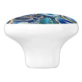 ブルージオデス結晶パターン セラミックノブ (側面)