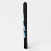 ブルージオメトリックウルフヘッド Case-Mate iPhoneケース (裏面/左)