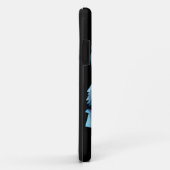 ブルージオメトリックウルフヘッド Case-Mate iPhoneケース (裏面/右)