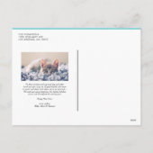 ブルージオメトリックタイポグラフィ2025年新年 シーズンポストカード (裏面)