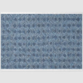 ブルージオメトリックティッシュペーパー 薄葉紙 (正面)