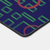 ブルージオメトリックデスクマット デスクマット (コーナー)