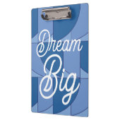 ブルージオメトリック抽象芸術アート クリップボード (左)