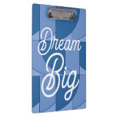 ブルージオメトリック抽象芸術アート クリップボード (右)