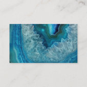 ブルージオード岩石鉱物エーゲート結晶像 名刺 (裏面)