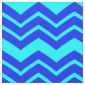 ブルージグザグシェブロンパターンデザイン ファブリック (クローズアップ)