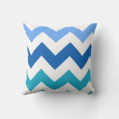 ブルージグザグシボロンピロー クッション (裏面)
