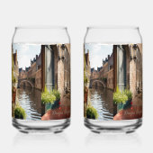 ブルージズベルギーのスケッチ中世 | ガラス缶 (左)