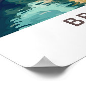 ブルージズベルギートラベルプリント ポスター (角)