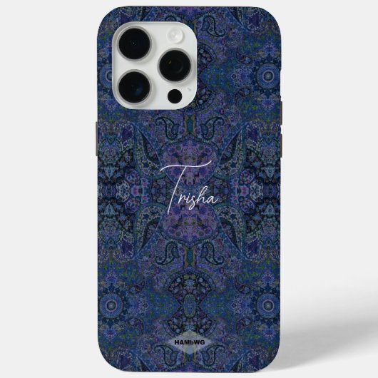 ブルージプシーデザイン携帯電話ケース Case-Mate iPhoneケース (裏面)