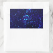 ブルージャグジー泡の長方形シール 長方形シール (バッグ)