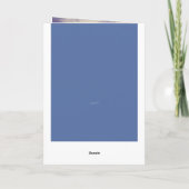 ブルージャケット父の日のグリーティングカード カード (裏面)