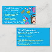 ブルージャニカ清掃修理メンテナンスレディ 名刺 (正面/裏面)