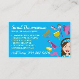 ブルージャニカ清掃修理メンテナンスレディ 名刺