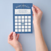 ブルージャンとスティッシュ女の子ベビーシャワービンゴゲーム チラシ (ハンドル)