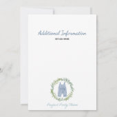 ブルージャンオールデイニムベビーシャワー招待状 招待状 (裏面)