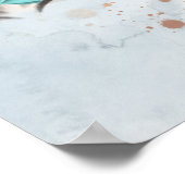 ブルージャングルサファリワイルドワンベビーシャワーボーイ ポスター (角)