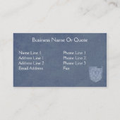 ブルージャンデザインプロフィール&ビジネスカードテンプレート 名刺 (裏面)