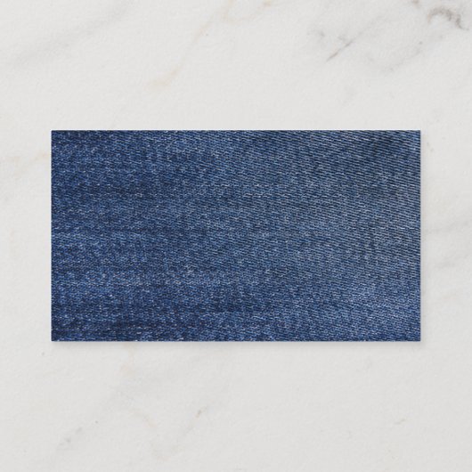 ブルージャンデニムとレーステーブル プレイスカード (裏面)