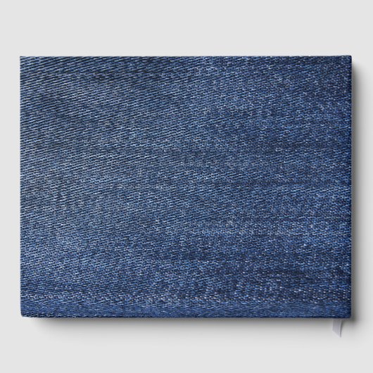 ブルージャンデニムアンドレースゲ結婚ストブック ゲストブック (裏面)