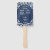 ブルージャンデニムアンドレース結婚式 プログラム ハンドファン (裏面)