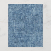 ブルージャンデニムボウベビーシャワー招待状 (裏面)