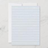 ブルージャンデニムボーイベビーシャワー 招待状 (裏面)