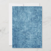 ブルージャンデニムボーイベビーシャワー 招待状 (裏面)