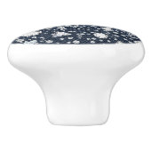 ブルージャンデニム&ダイアモンドきらきら光るハート セラミックノブ (側面)