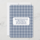 ブルージャンベビーシャワーボーイ 招待状 (裏面)