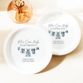 ブルージャンベビーシャワー、ウェスタンベビーシャワー ペーパープレート