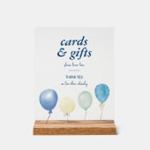 ブルージャンベビーシャワー | デニムカード&ギフトテーブル アクリルサイン (正面)