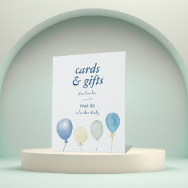 ブルージャンベビーシャワー | デニムカード&ギフトテーブル 台座サイン