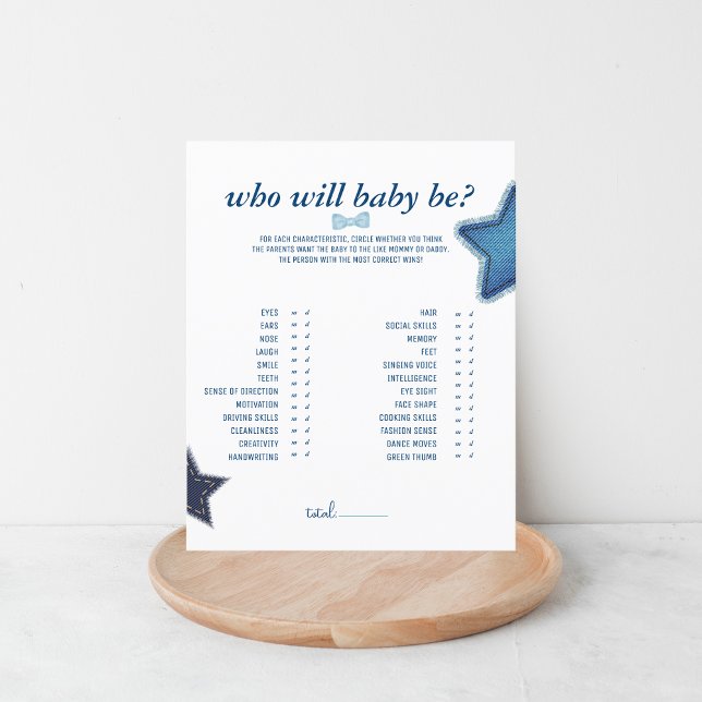 ブルージャンベビーシャワー | 誰がベビーになる (クリエイターアップロード済み)