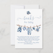 ブルージャンベビーデニムブックスフォーベビー 招待状 (正面)