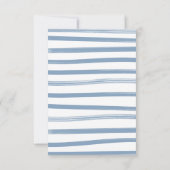 ブルージャンベビーデニムブックスフォーベビー 招待状 (裏面)