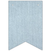 ブルージャンベビーデニムベビーシャワー バンティングフラッグ (第1の旗)