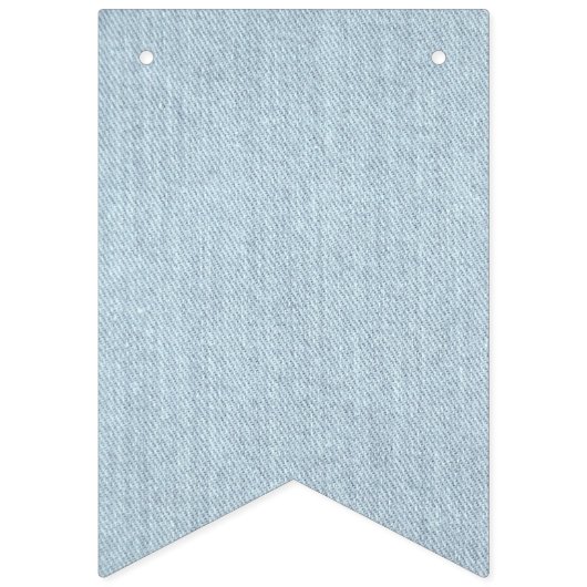 ブルージャンベビーデニムベビーシャワー バンティングフラッグ (第1の旗)