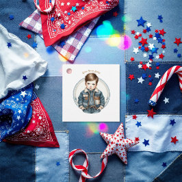 ブルージャンベビーデニ素朴ムベビーシャワー フェイバータグ