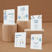 ブルージャンベビー | ベビーシャワーTabletopへようこそ 台座サイン