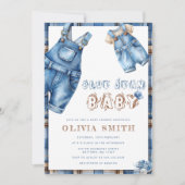 ブルージャンボーイベビーシャワー 招待状 (正面)