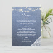 ブルージャンレースストリングライト 招待状 (スタンド正面)