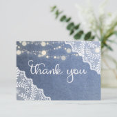 ブルージャンレース&ストリングライト サンキューカード (スタンド正面)