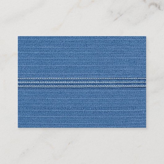 ブルージャン弓おむつラッフルベビーガールシャワー エンクロージャーカード (裏面)