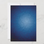 ブルージャン&イエローサンフラワー結婚式招待状 招待状 (裏面)