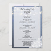 ブルージャン、レース紐灯式プログラム 招待状 (裏面)